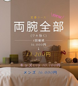 両腕全部　４回コース