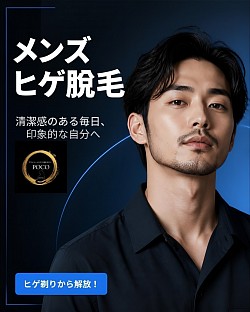 メンズ光脱毛　ヒゲ